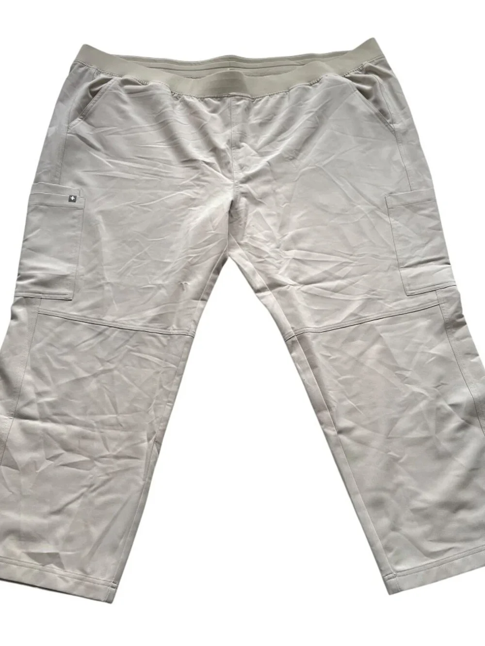Figs Scrub pants Axim mens 6XL S short khaki beige wide elastic waist pockets